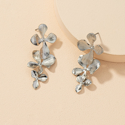 Dangle Flower Earrings