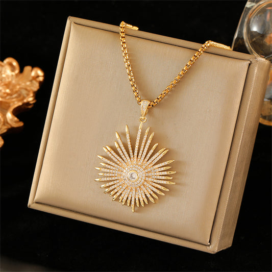 Diamond Sun Necklace